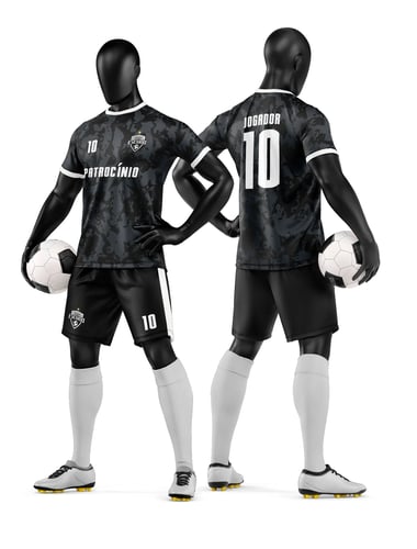 Arte Vetor Camisa e Short de Time de Futebol Amador