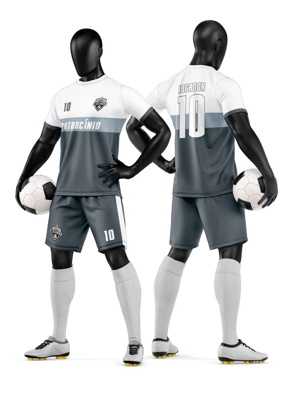 Arte Vetor Camisa e Short de Time de Futebol Amador