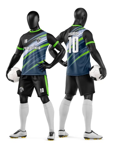 Arte Vetor Camisa e Short de Time de Futebol Amador