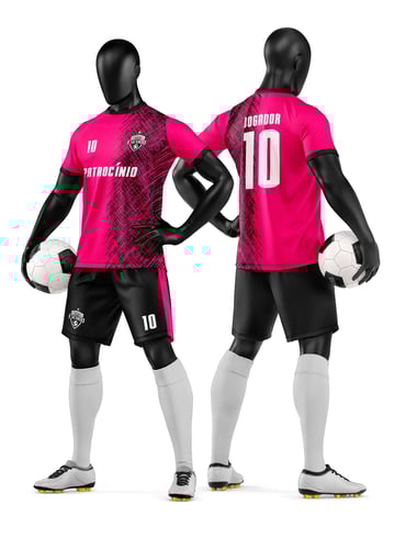 Arte Vetor Camisa e Short de Time de Futebol Amador