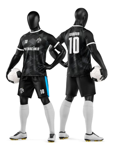 Arte Vetor Camisa e Short de Time de Futebol Amador