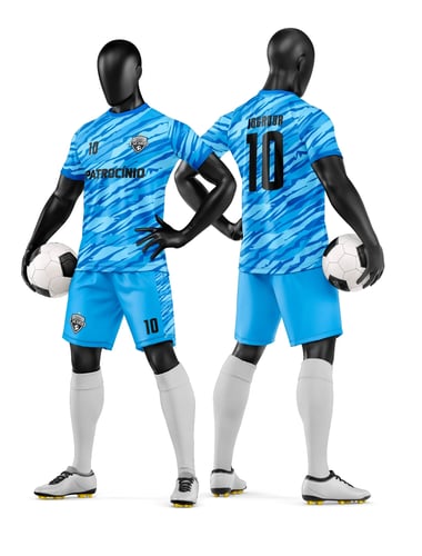 Arte Vetor Camisa e Short de Time de Futebol Amador