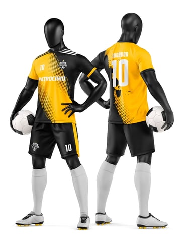 Arte Vetor Camisa e Short de Time de Futebol Amador