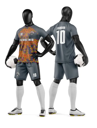 Arte Vetor Camisa e Short de Time de Futebol Amador