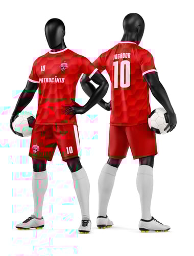 Arte Vetor Camisa e Short de Time de Futebol Amador