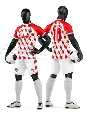 Arte Vetor Camisa e Short de Time de Futebol Amador