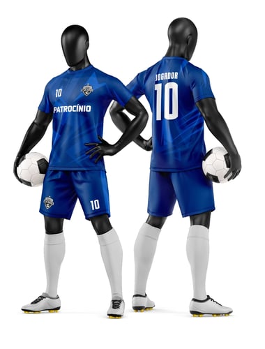 Arte Vetor Camisa e Short de Time de Futebol Amador