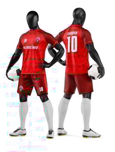 Arte Vetor Camisa e Short de Time de Futebol Amador