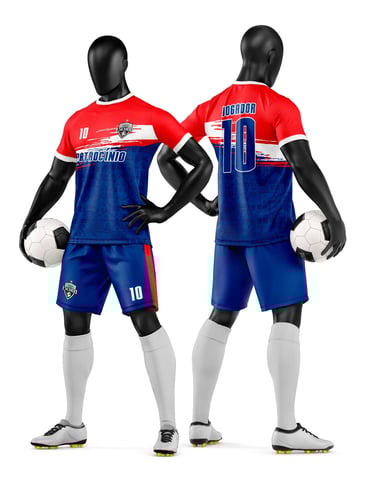 Arte Vetor Camisa e Short de Time de Futebol Amador