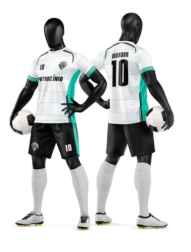 Arte Vetor Camisa e Short de Time de Futebol Amador