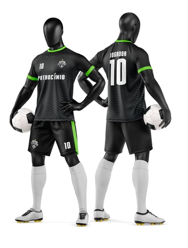 Arte Vetor Camisa e Short de Time de Futebol Amador