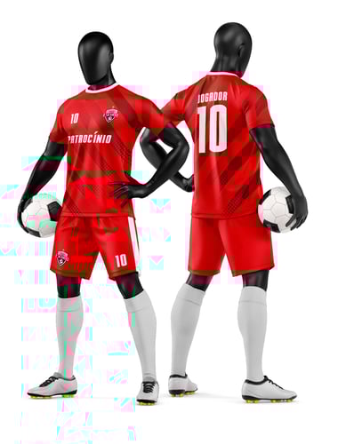 Arte Vetor Camisa e Short de Time de Futebol Amador