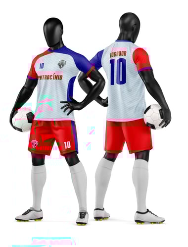 Arte Vetor Camisa e Short de Time de Futebol Amador