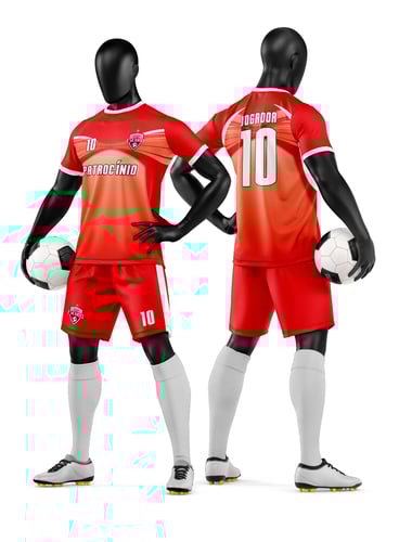 Arte Vetor Camisa e Short de Time de Futebol Amador