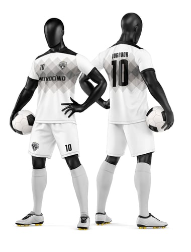 Arte Vetor Camisa e Short de Time de Futebol Amador