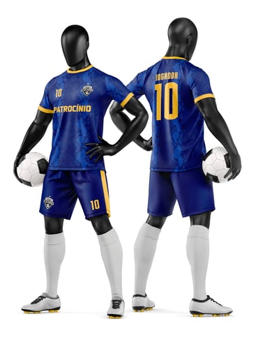 Arte Vetor Camisa e Short de Time de Futebol Amador