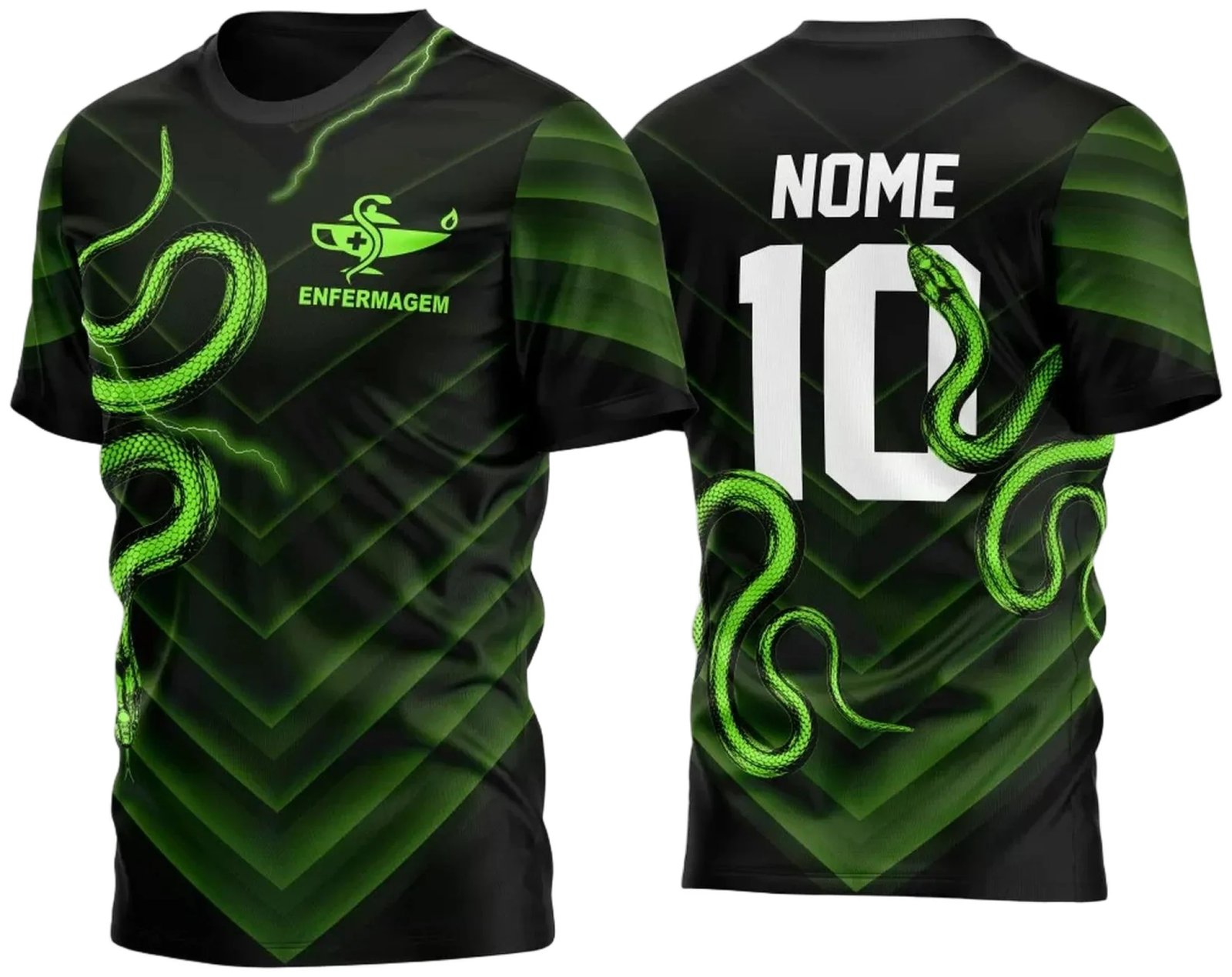 Arte Vetor Camisa Enfermagem Cobra Personalizada