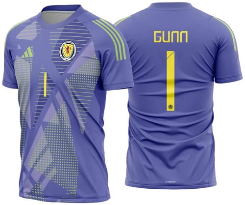 Arte Vetor Camisa Escócia Goleiro 2024 - 2025