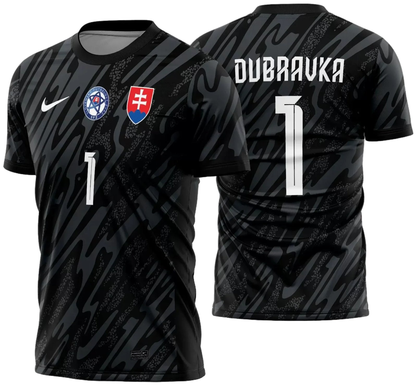 Arte Vetor Camisa Eslováquia Goleiro 2024 - 2025