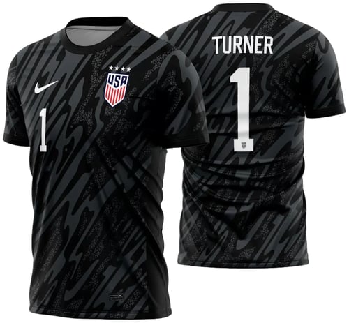 Arte Vetor Camisa Estados Unidos Goleiro 2024 - 2025