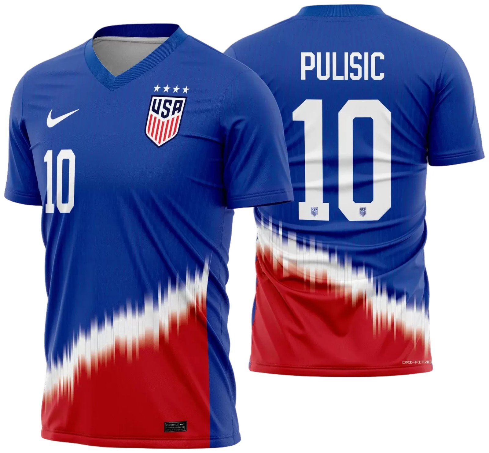 Arte Vetor Camisa Estados Unidos Reserva 2024 - 2025