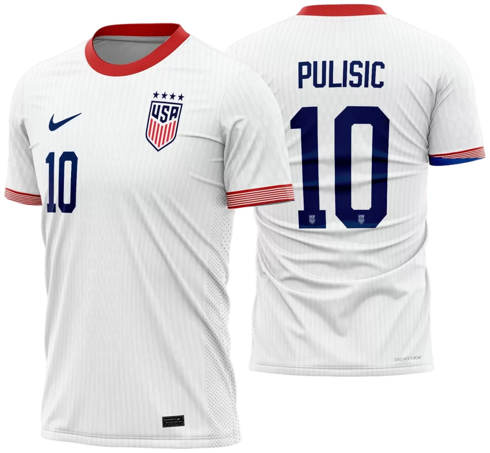 Arte Vetor Camisa Estados Unidos Titular 2024 - 2025