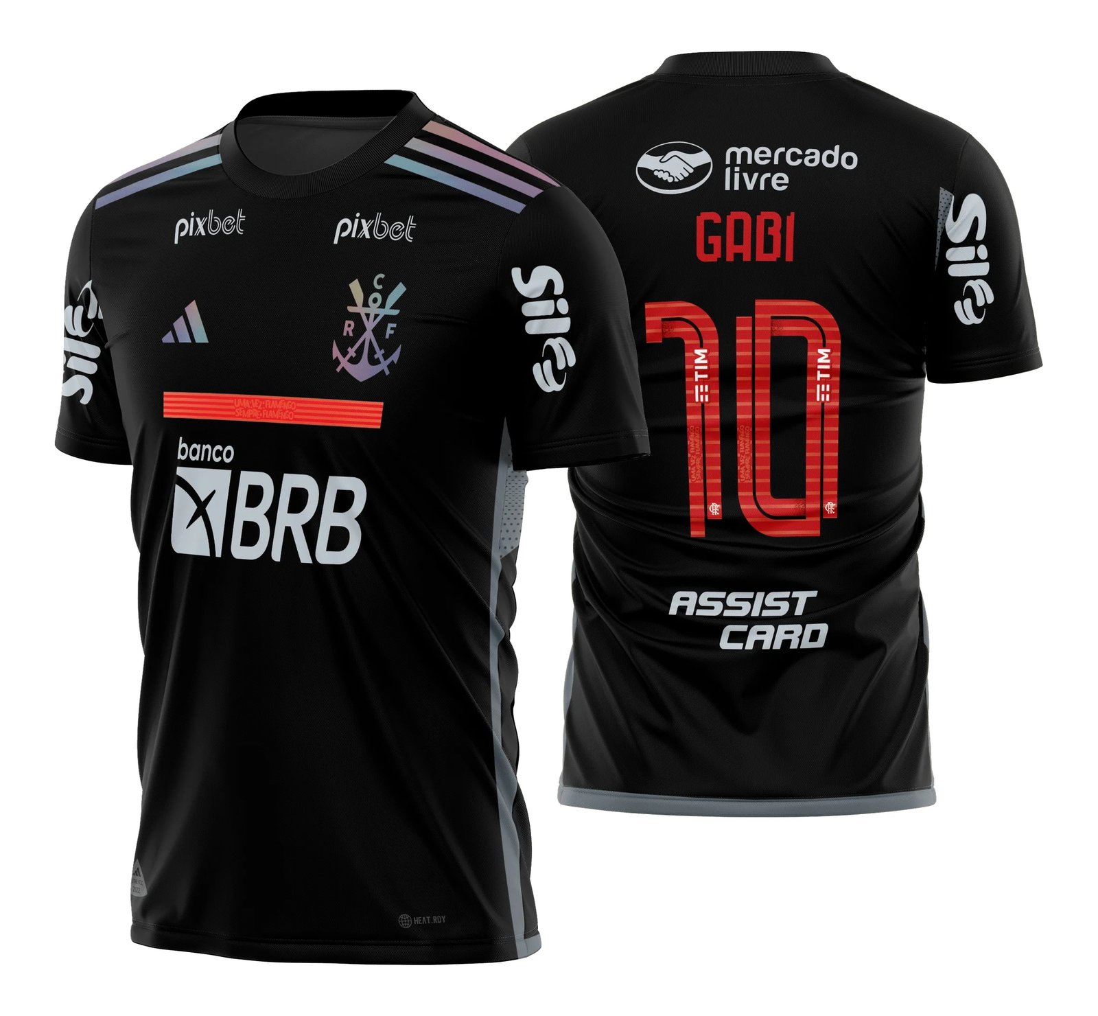 Arte Vetor Camisa Flamengo Terceira 2023 - 2024