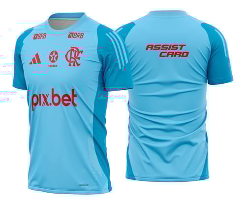 Arte Vetor Camisa Flamengo Treino 2025 - 2026