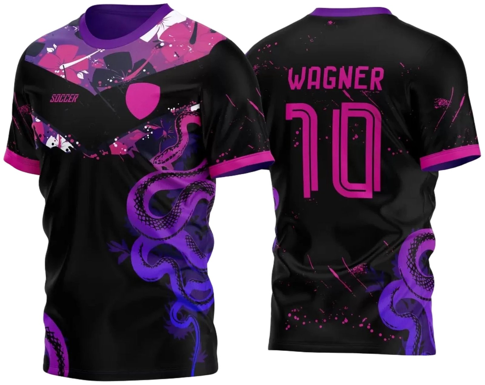 Arte Vetor Camisa Floral Cobra InterClasse 2023 Modelo 5