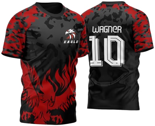 Arte Vetor Camisa Águia Camuflagem