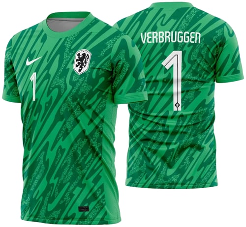 Arte Vetor Camisa Holanda Goleiro 2024 - 2025