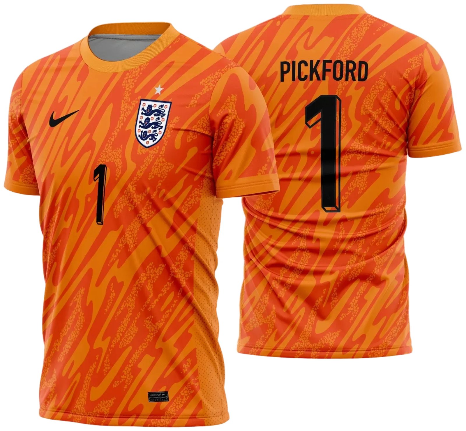 Arte Vetor Camisa Inglaterra Goleiro 2024 - 2025