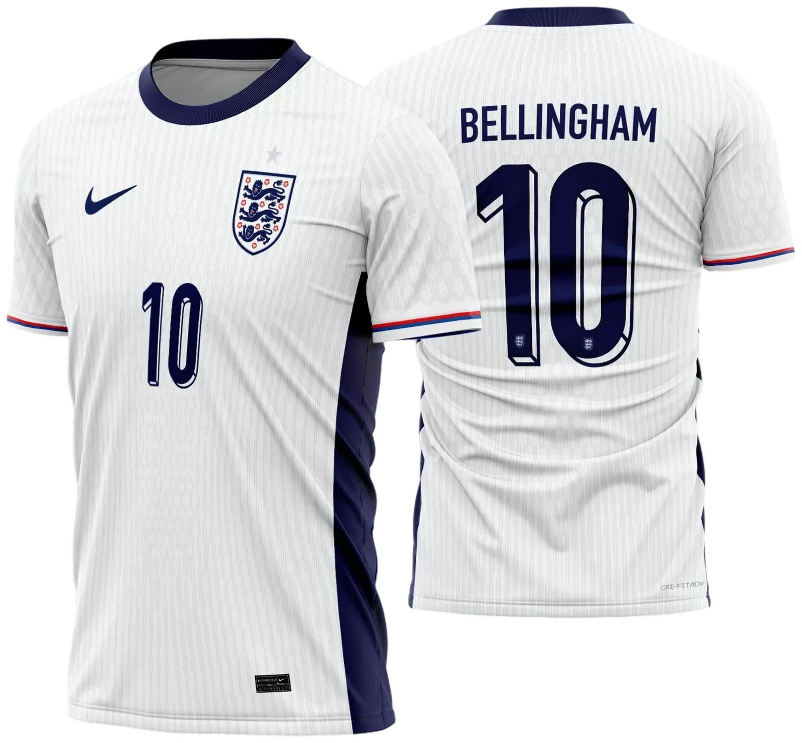 Arte Vetor Camisa Inglaterra Titular 2024 - 2025