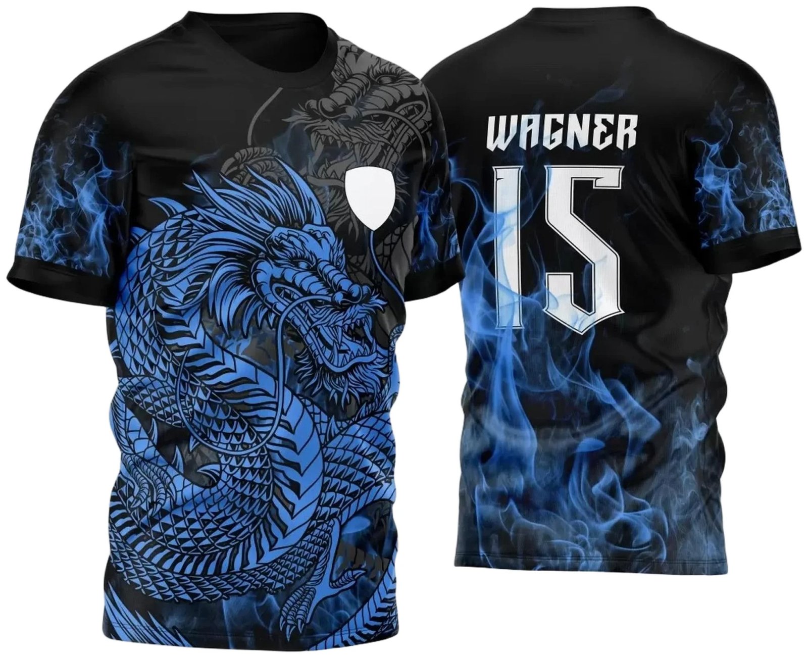 Arte Vetor Camisa InterClasse 2024 Dragão Azul