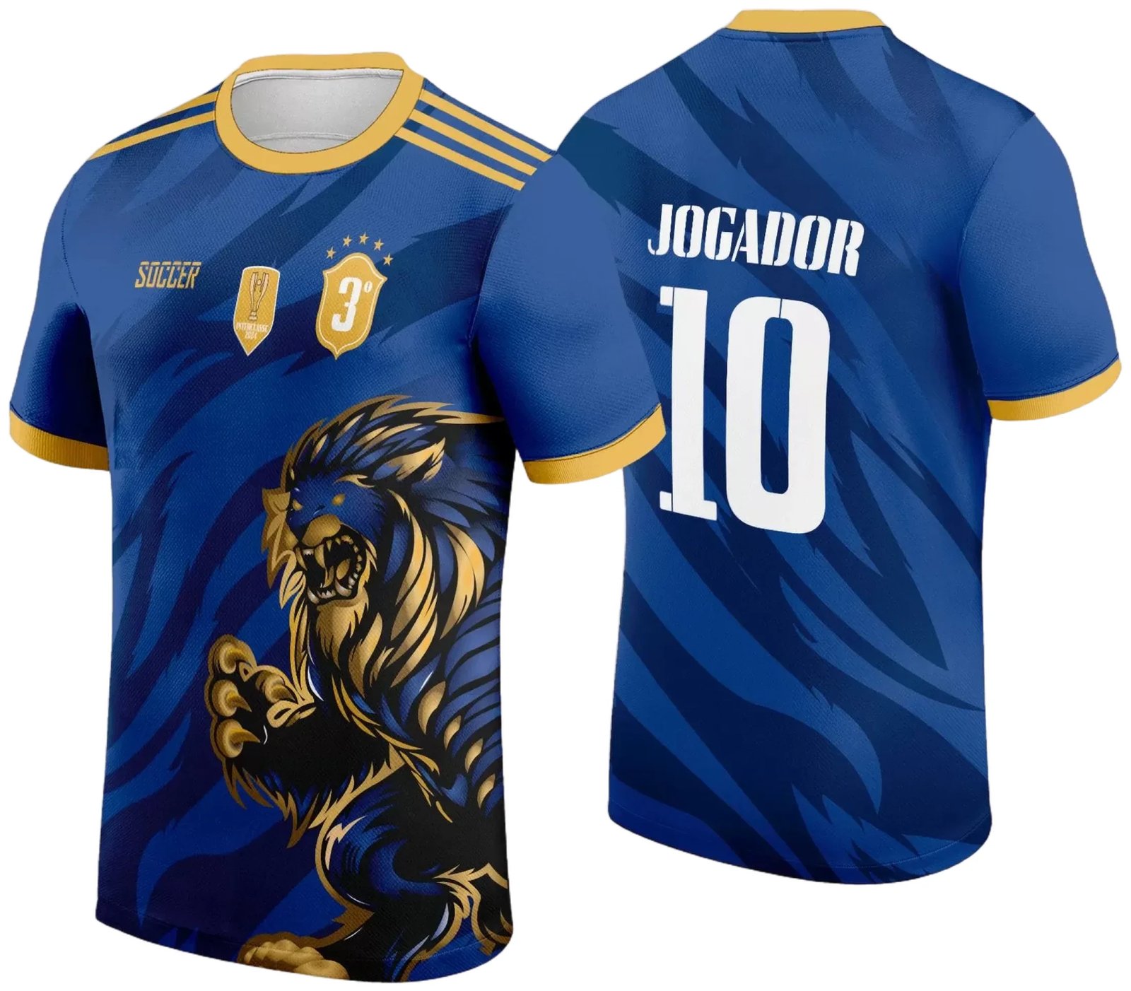 Arte Vetor Camisa InterClasse 2024 Leão Azul