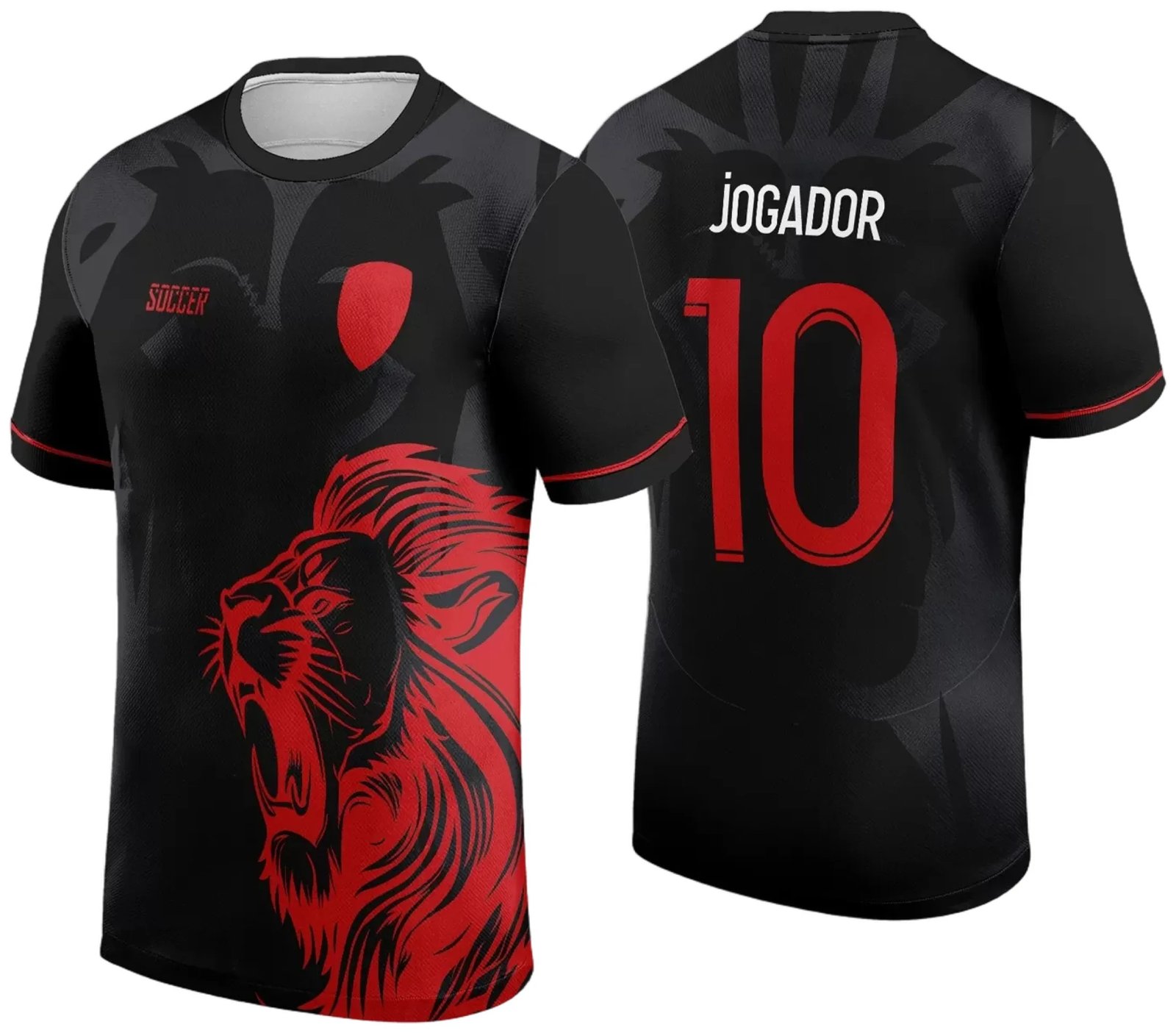 Arte Vetor Camisa InterClasse 2024 Modelo 34 Leão Vermelho