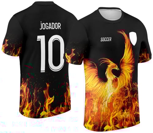 Arte Vetor Camisa InterClasse 2024 Modelo 36 Fenix Fogo