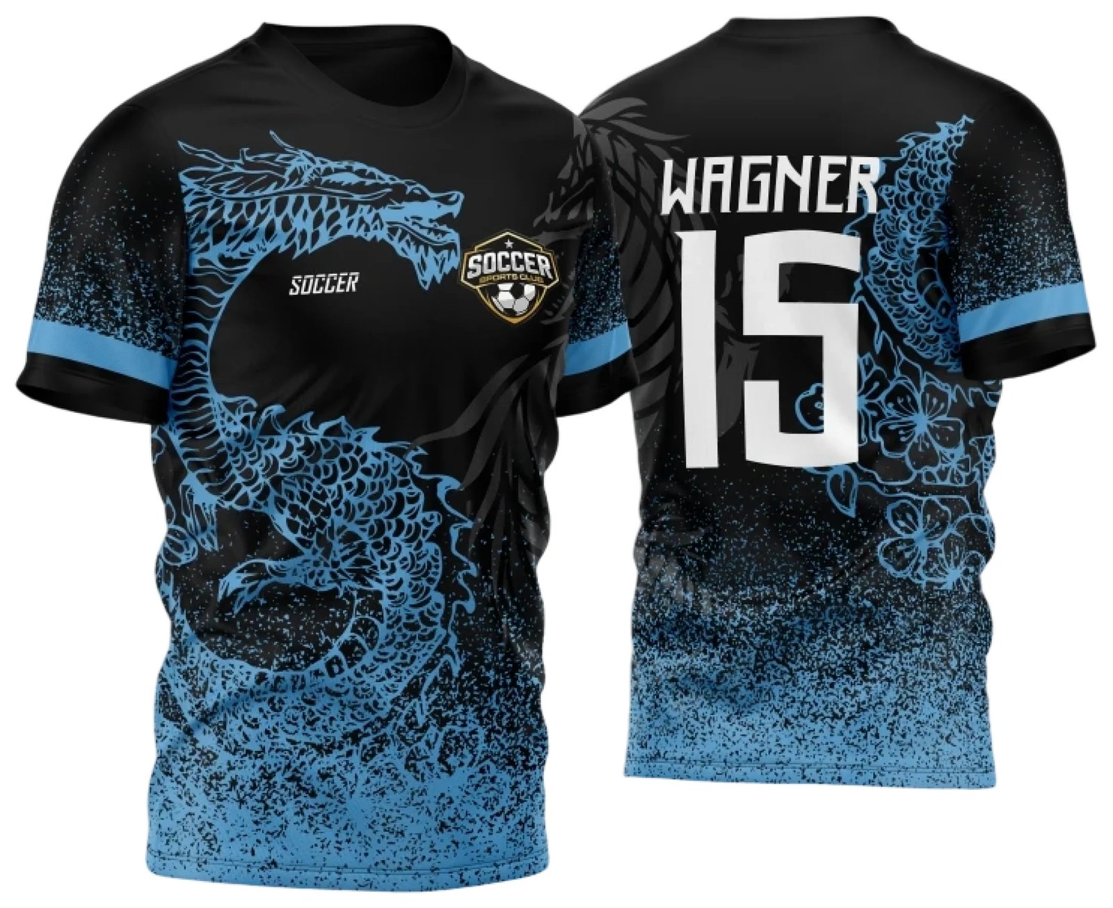 Arte Vetor Camisa InterClasse 2024 Modelo 40 Dragão Azul