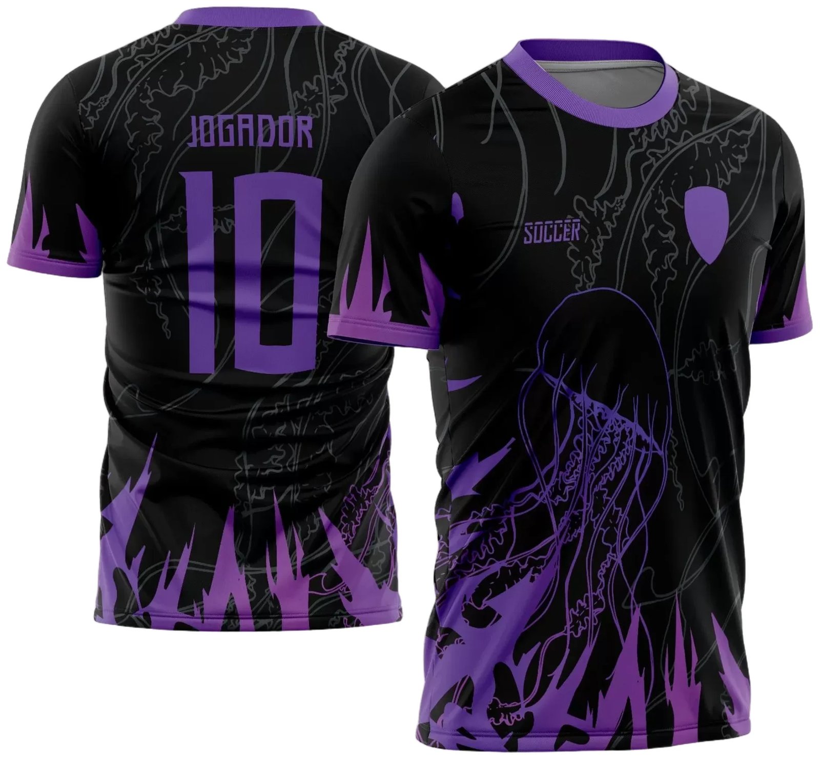 Arte Vetor Camisa InterClasse 2024 Modelo 45 Medusa do Mar