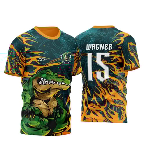 Arte Vetor Camisa InterClasse Aligator - Crocodilo 2024