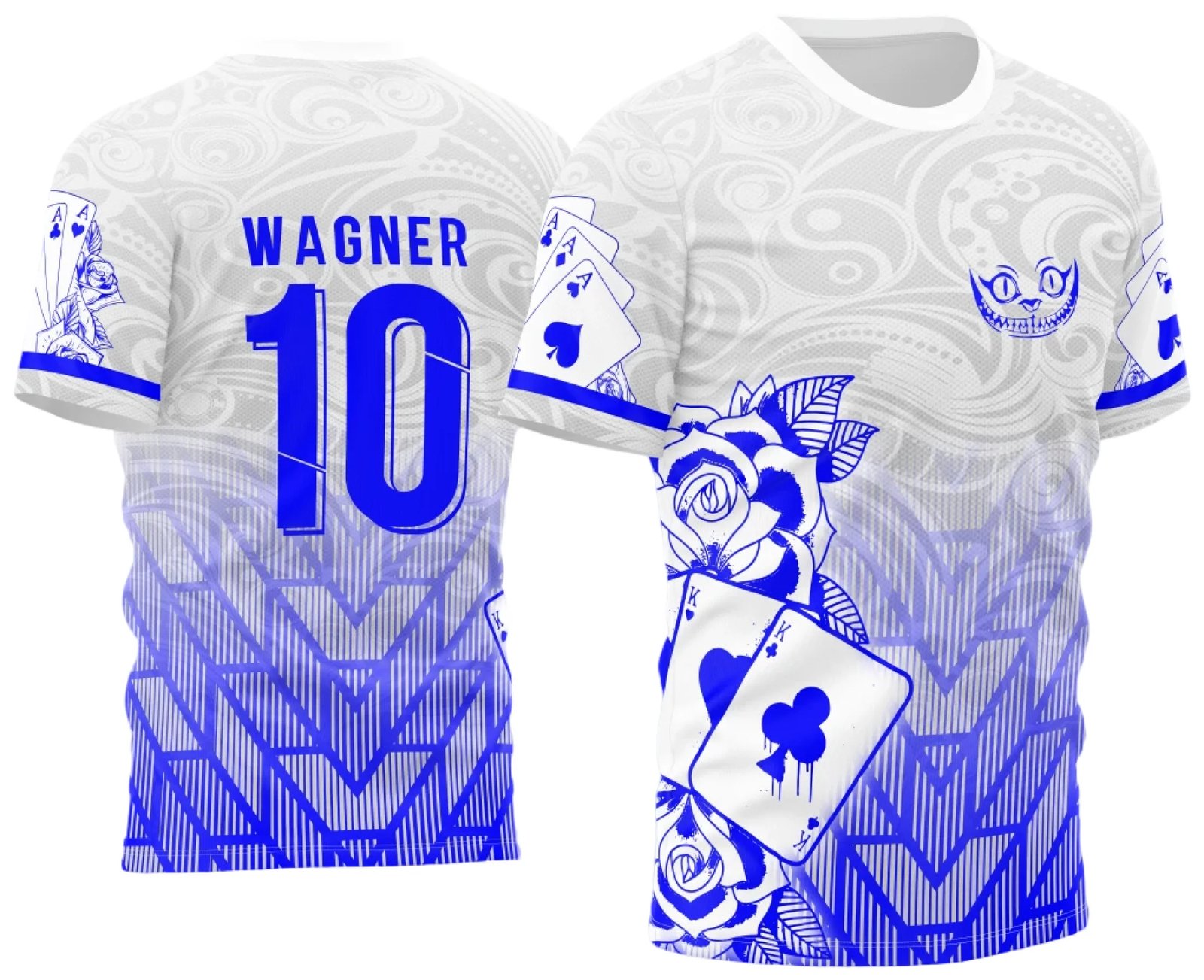 Arte Vetor Camisa InterClasse Carta Naipe 2023 Branca Modelo 5