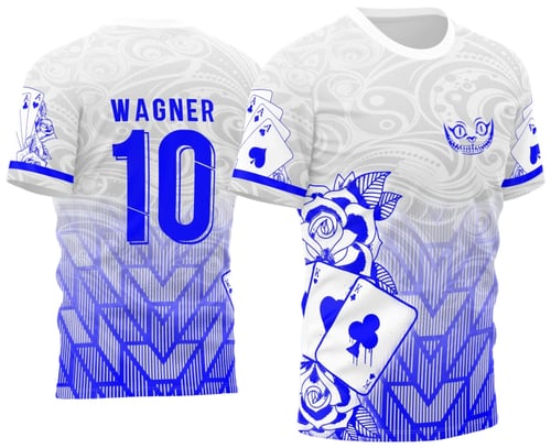 Arte Vetor Camisa InterClasse Carta Naipe 2023 Branca Modelo 5