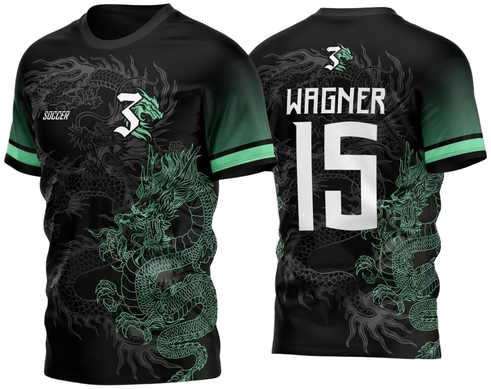 Arte Vetor Camisa InterClasse Dragão Verde 2023