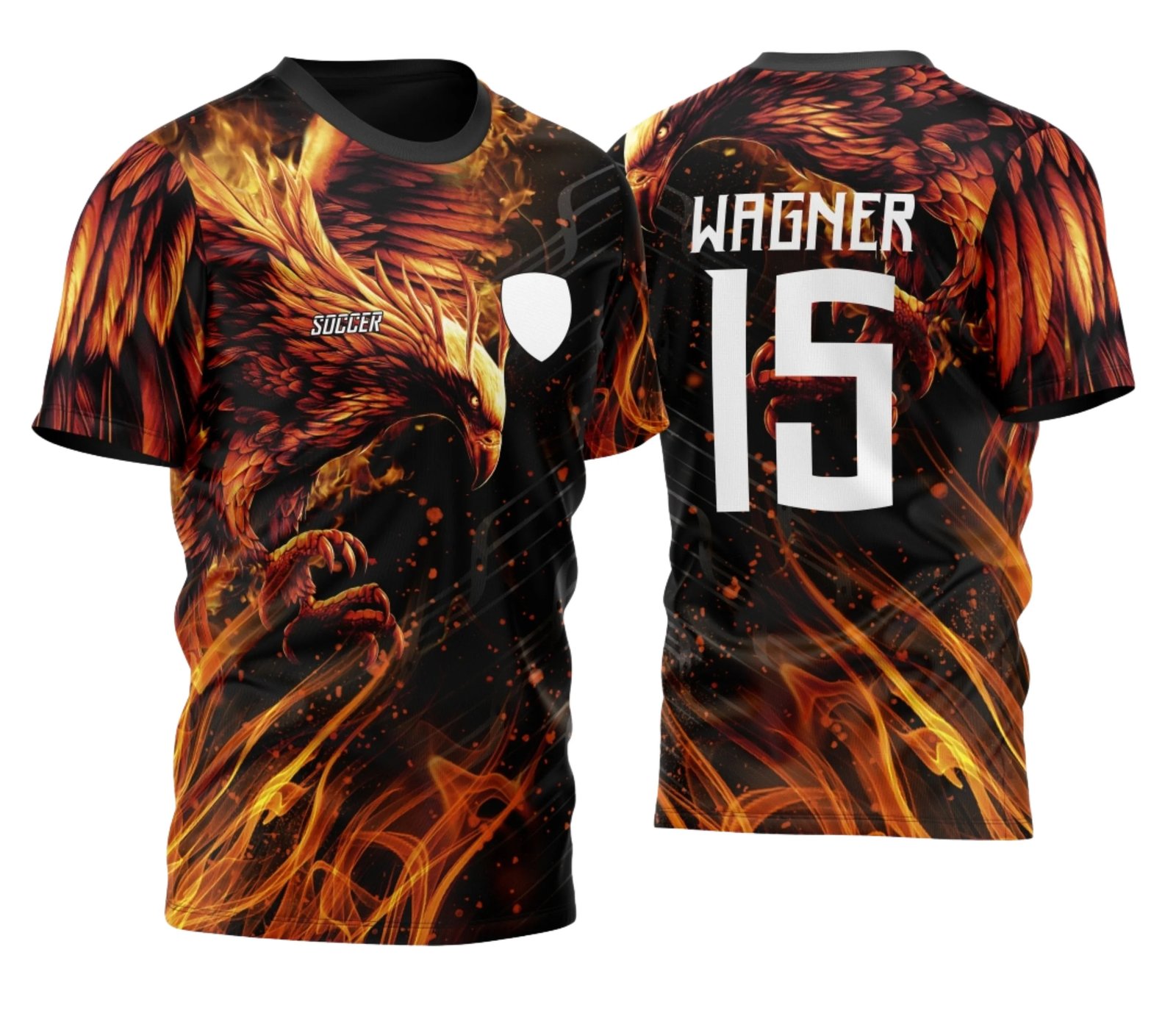 Arte Vetor Camisa InterClasse Fenix Fogo 2024 Modelo 03