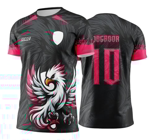  Arte Vetor Camisa Interclasse Fênix Preto e Branca - Jogos Internos 2024 - 2025
