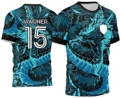 Arte Vetor Camisa Interclasse - Jogos Internos - 2024 - Dragão Azul