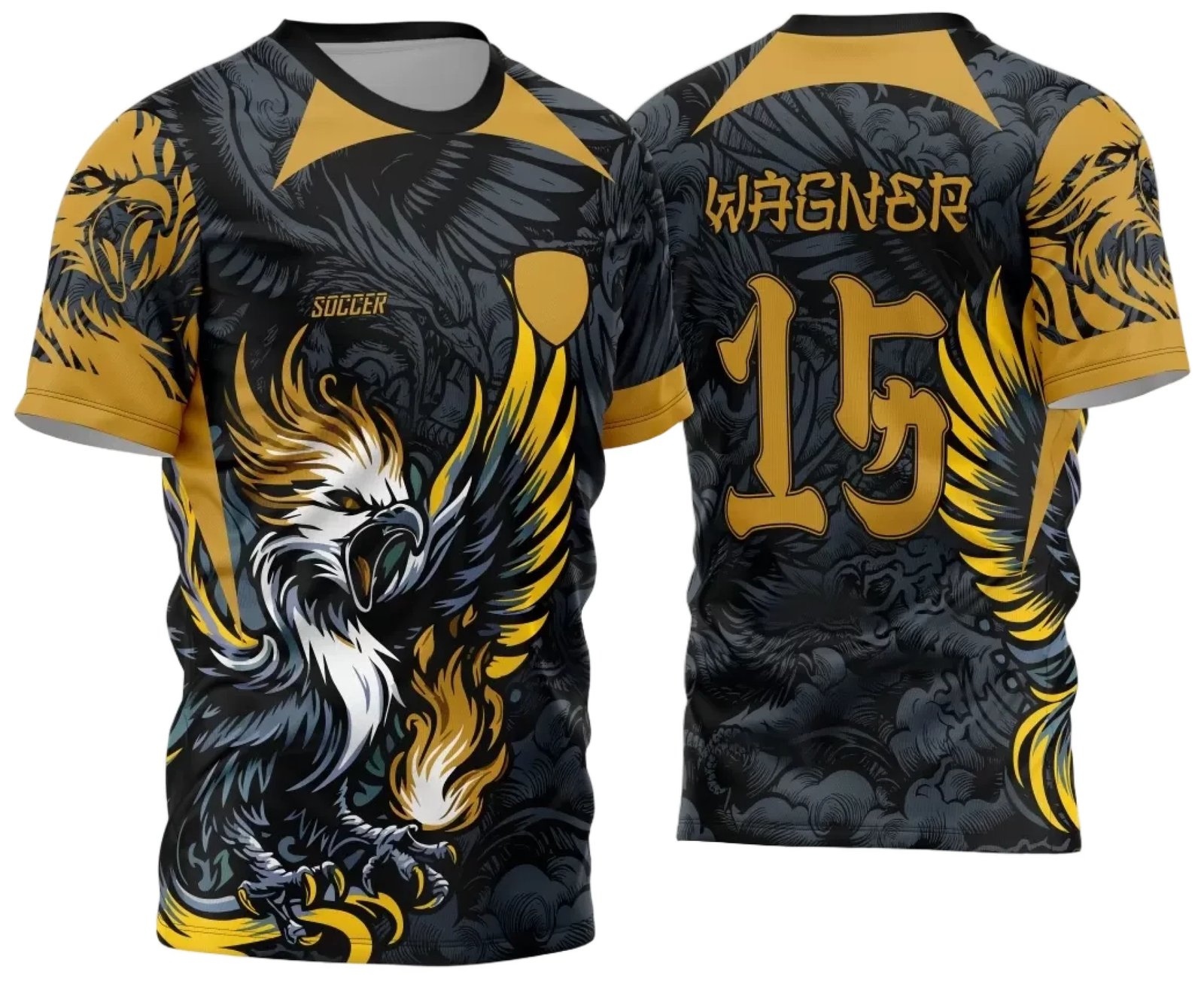 Arte Vetor Camisa Interclasse - Jogos Internos - 2024 - Fênix Dourada