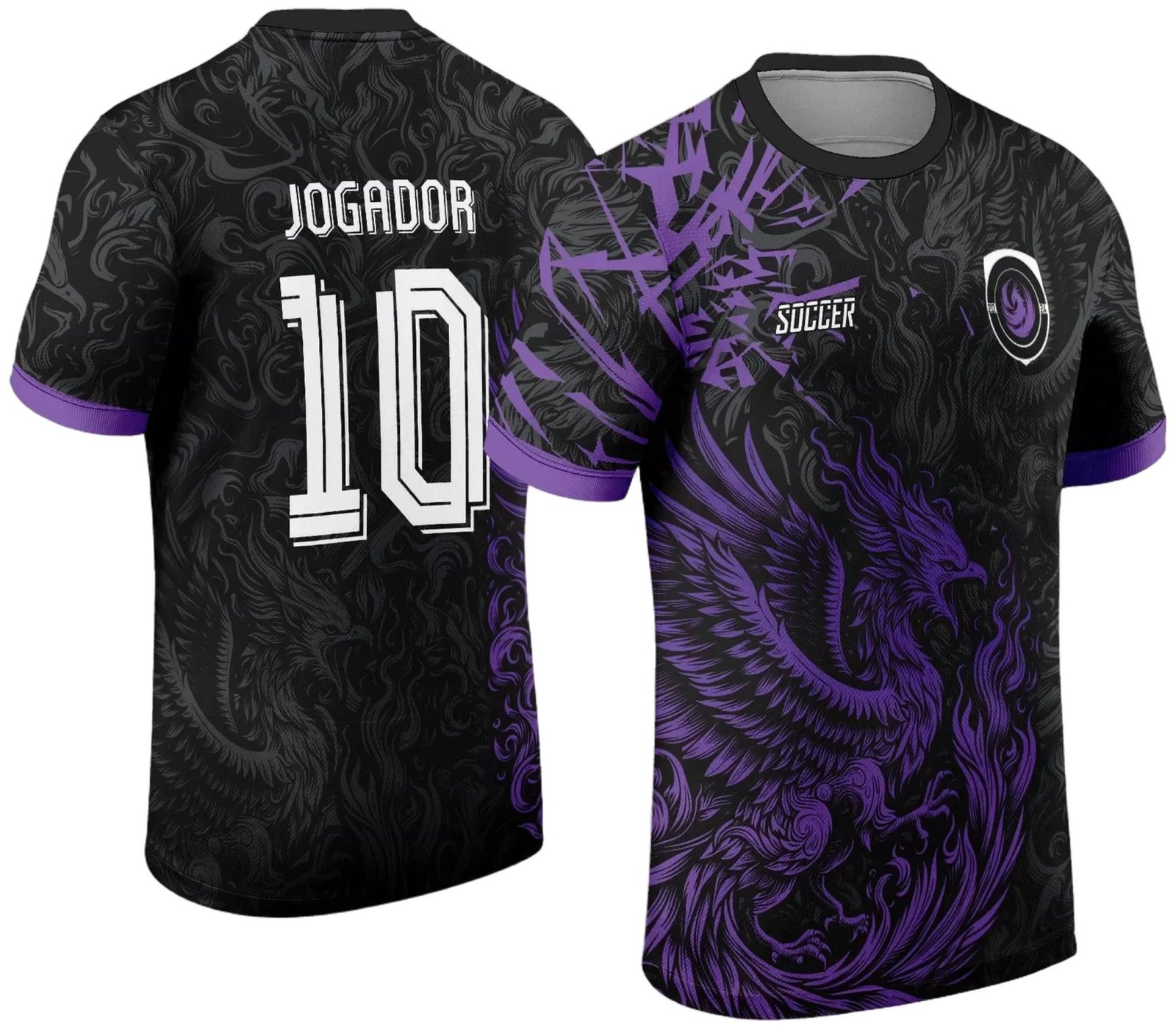 Arte Vetor Camisa Interclasse - Jogos Internos - 2024 - Fênix Roxa 