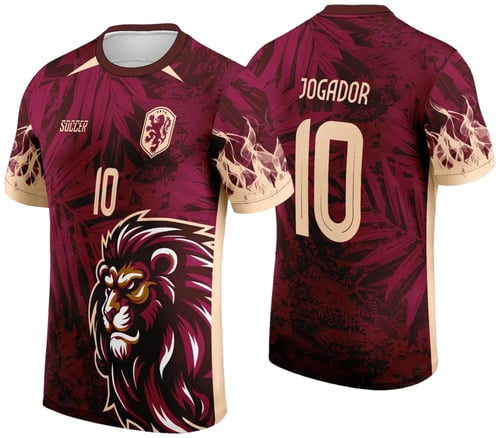 Arte Vetor Camisa Interclasse - Jogos Internos - 2024 Leão Vermelho