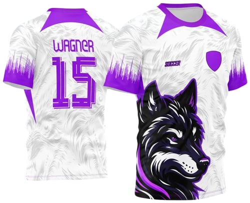Arte Vetor Camisa Interclasse - Jogos Internos - 2024 - Lobo Roxo